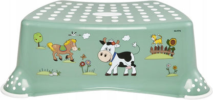 KEEEPER taburete antideslizante para niños 80 kg GRANJA DIVERTIDA