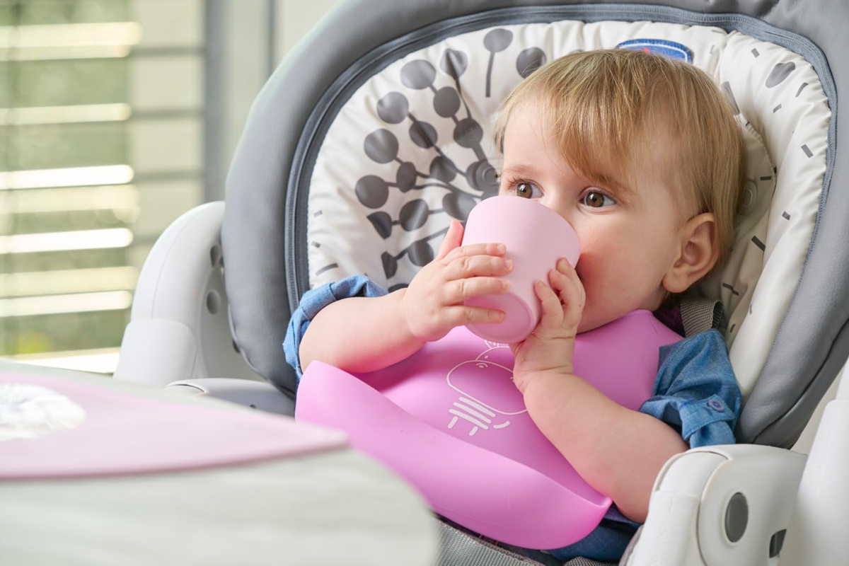 CHICCO set EASY START cuenco con ventosa cuchara babero 6m+