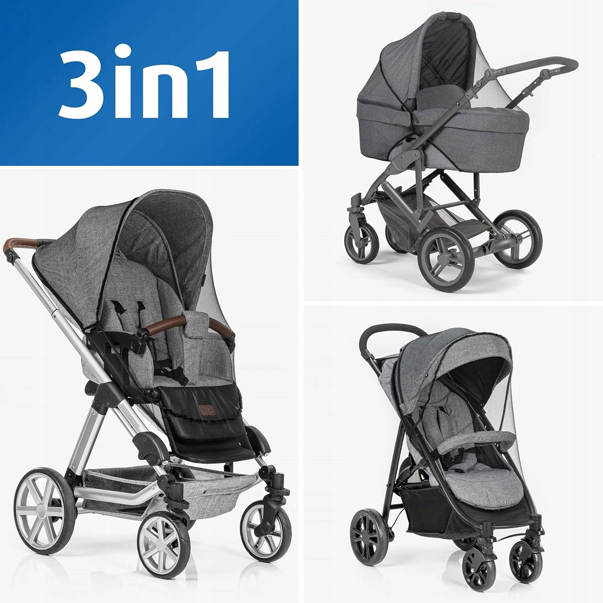 REER BiteSafe mosquitera para cochecitos, sillas de paseo y cochecitos deportivos para bebés