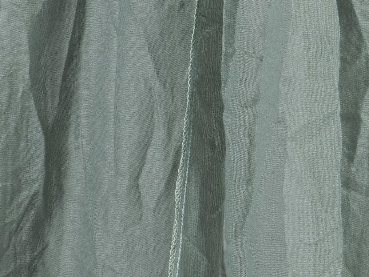 JOLLEIN baldachim na stelaż 155cm, zielony materiał do łóżeczka, używany, bez stelaża