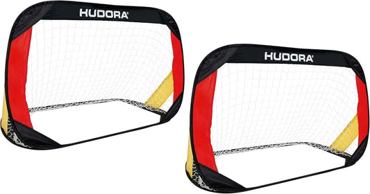HUDORA porterías Pop-Up para fútbol 120x80x80 cm 2 unidades + funda