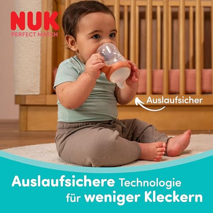 NUK Perfect Match kubek treningowy 260 ml 6m+ z antypoślizgowym uchwytem i systemem przeciw wyciekaniu dla niemowląt