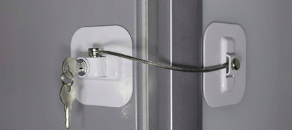 Cerradura de seguridad para niños para armarios y cajones 19 cm + 2 llaves