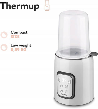 LIONELO podgrzewacz do butelek Thermup, kompaktowy 5w1, lekki 0,59 kg, do mleka, potraw i sterylizacji
