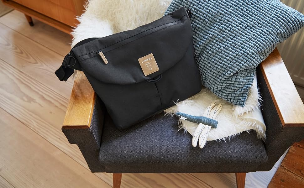 LASSIG Manu Messenger bolsa para carrito de bebé para accesorios sin ganchos