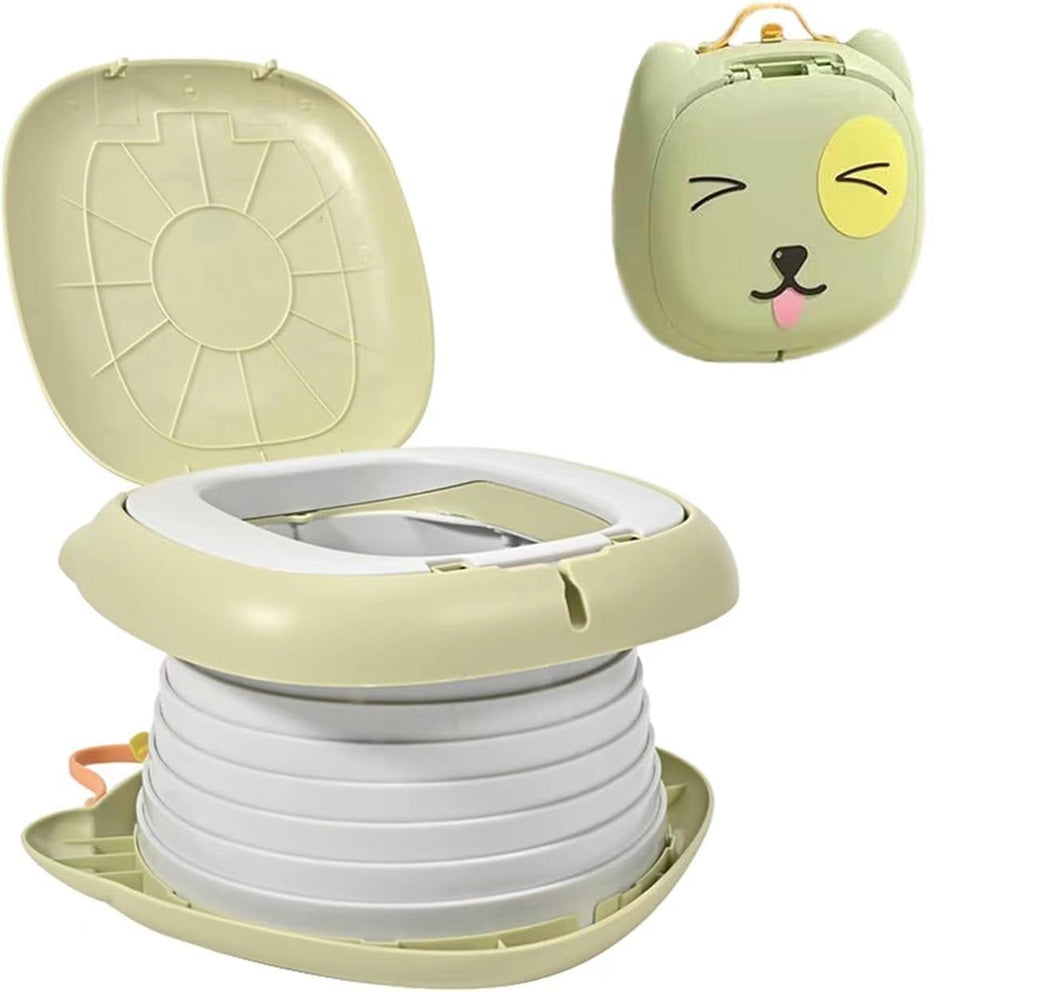 Orinal plegable portátil para niños con bolsas y funda