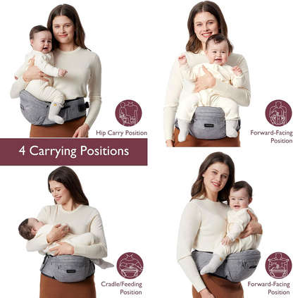 MOMCOZY portabebés de cadera hasta 20kg