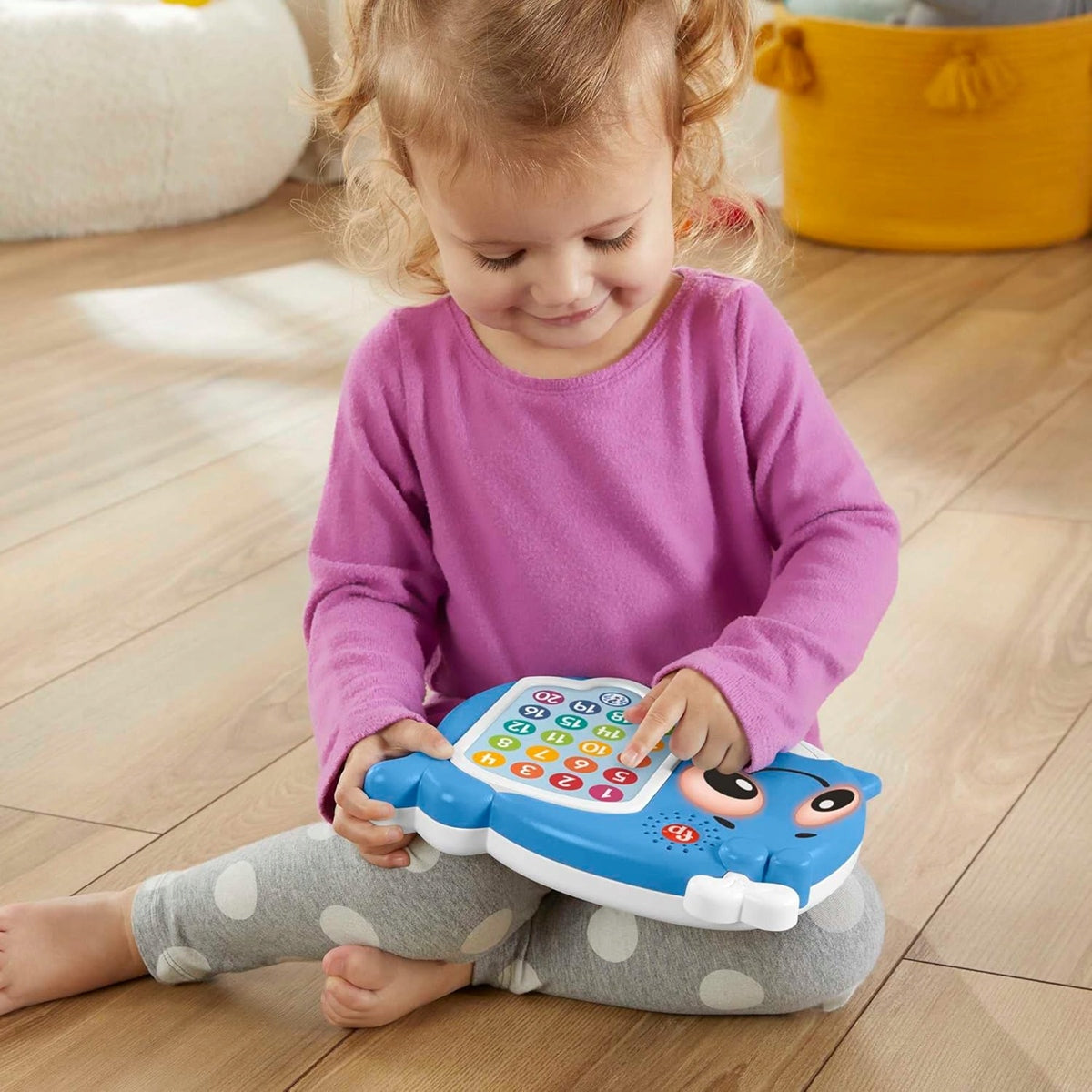 FISHER-PRICE Ballena interactiva con luces, 120 melodías y frases en alemán