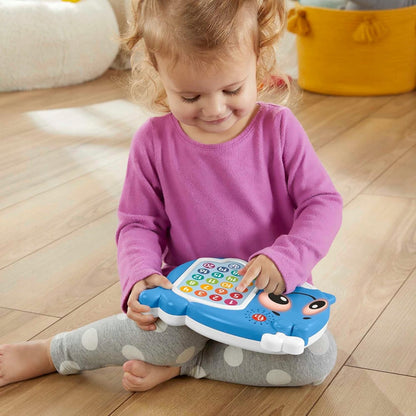 FISHER-PRICE Ballena interactiva con luces, 120 melodías y frases en alemán