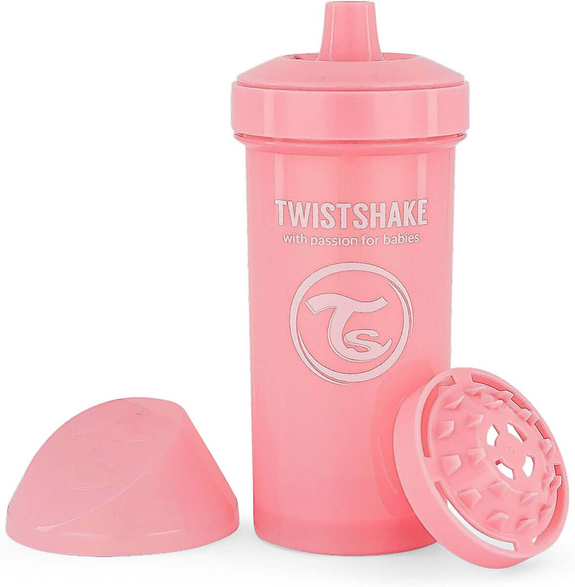 TWISTSHAKE Kid Cup kubek niekapek z ustnikiem i blenderem 360 ml 12 m+