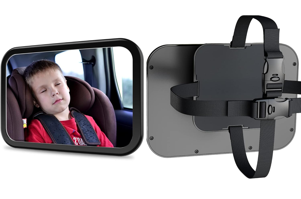 AKAPOLA espejo retrovisor para coche para observar al bebé 360°