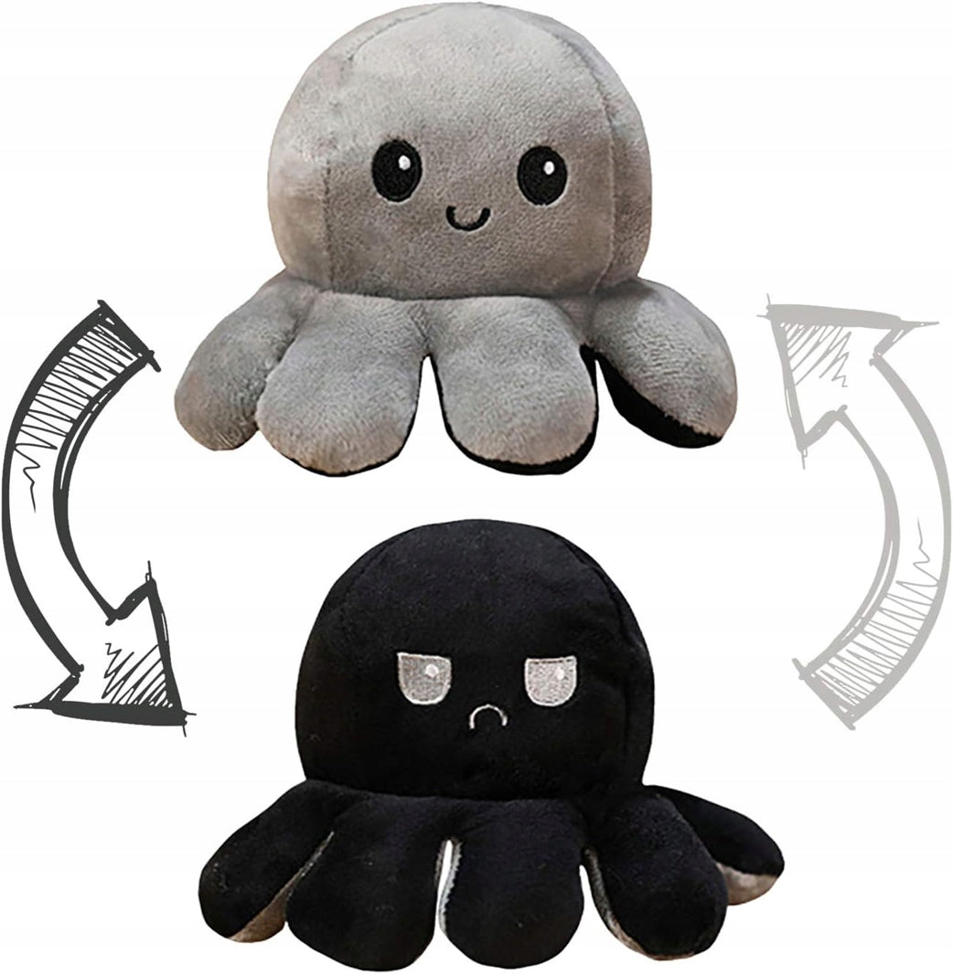 TeeTurtle peluche reversible doble cara pulpo 8 x 18 cm