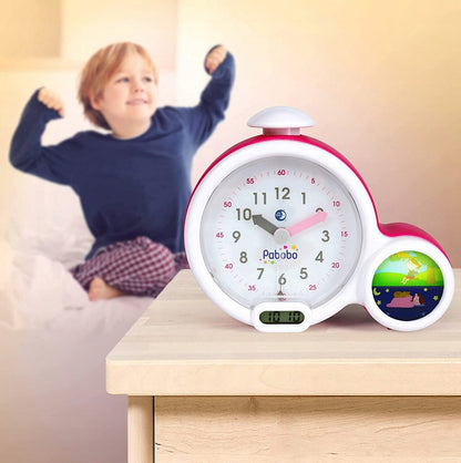 PABOBO Kid'Sleep Reloj Despertador Educativo rosa