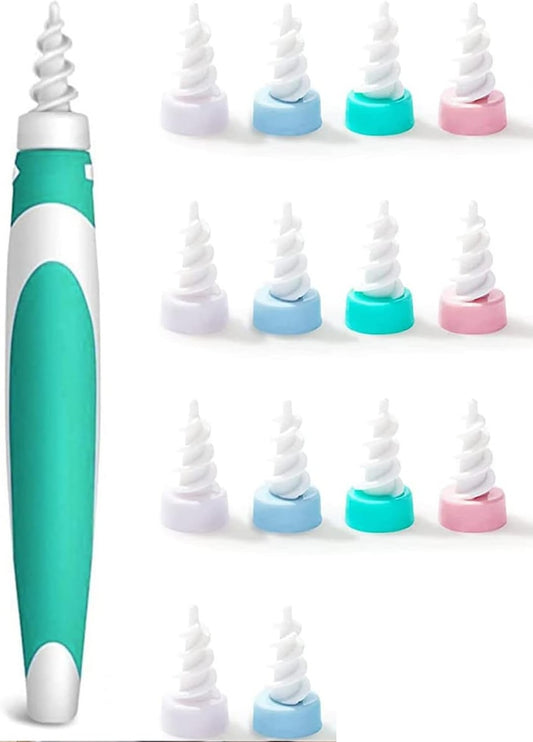 Q GRIPS dispositivo para limpiar oídos + 14 puntas de silicona