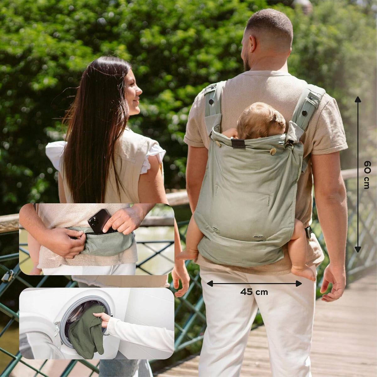 BABYMOOV MOOV&BOOST nosidełko ergonomiczne podwyższenie 2w1, nosidło dla dziecka 5-20 kg
