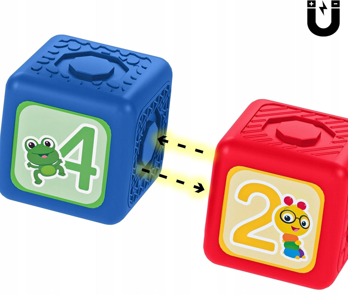 BABY EINSTEIN Connectables Añade y Apila bloques magnéticos 6 unidades