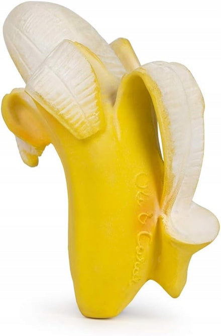 OLI & CAROL mordedor de caucho blando 11 cm PLÁTANO