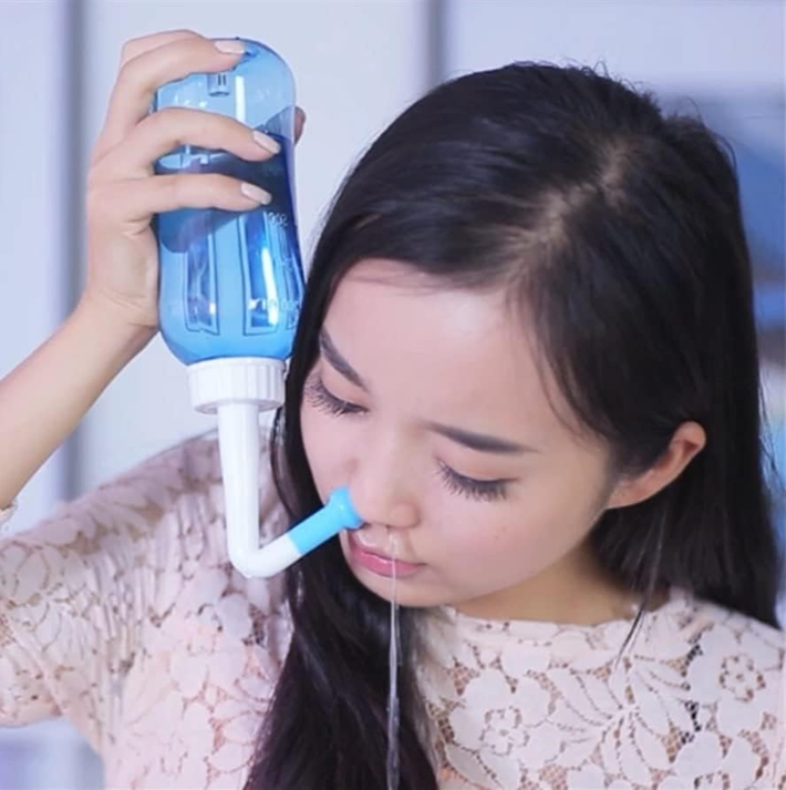WATERPULSE Nasal 300 irrigador nasal para niños y adultos 2 boquillas 300 ml