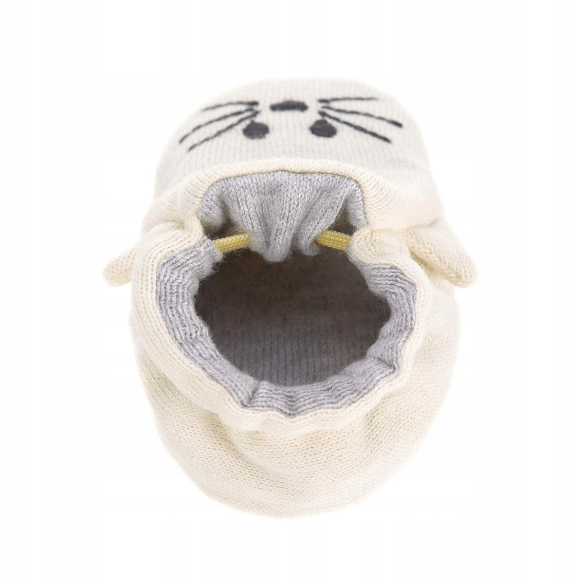 LASSIG Litle Chums Cat BUTY DLA NIEMOWLĄT z bawełny organicznej + worek, beżowe, 0-6 m