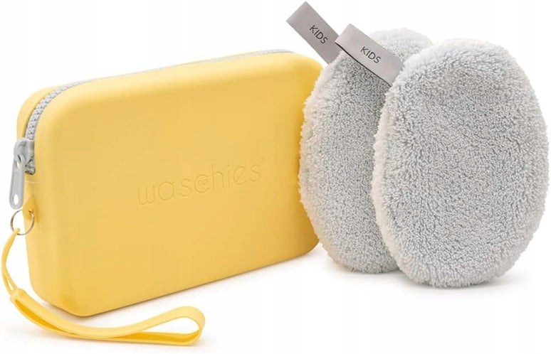 WASCHIES esponjas hipoalergénicas para lavar bebés + funda de silicona
