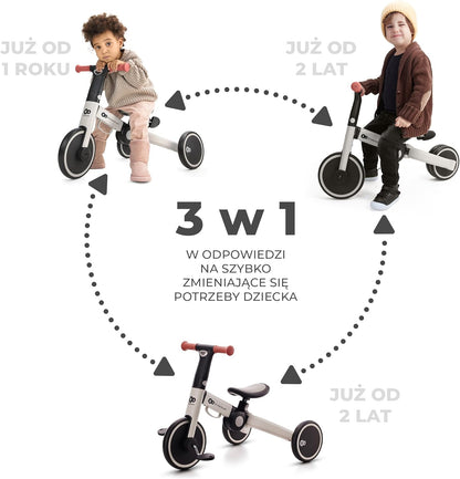 KINDERKRAFT 4TRIKE triciclo 3 en 1 para niños desde 12 meses