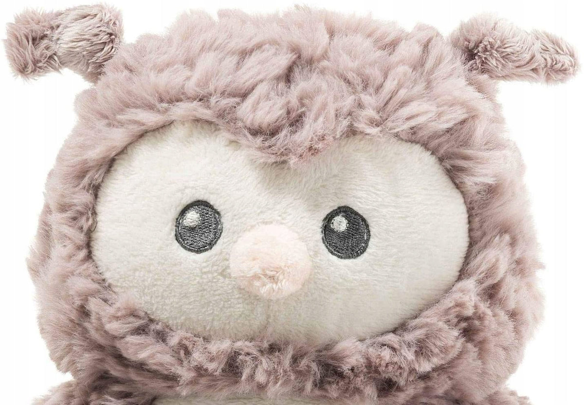 STEIFF Sowa Ollie przytulanka z pozytywką 21 cm, pluszowa sowa brązowo-beżowa dla dziecka 3 m+