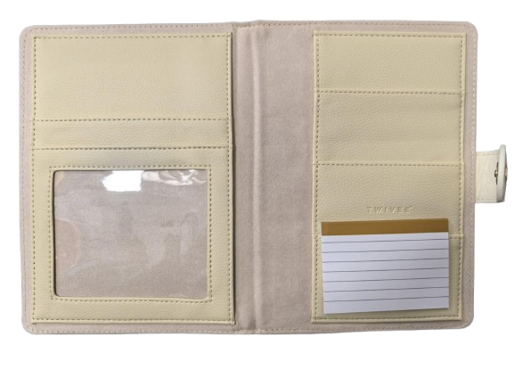 TWIVEE Love funda para tarjeta de embarazo de piel sintética 15,5 x 21 cm