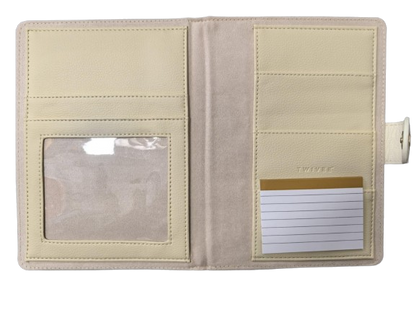 TWIVEE Love funda para tarjeta de embarazo de piel sintética 15,5 x 21 cm