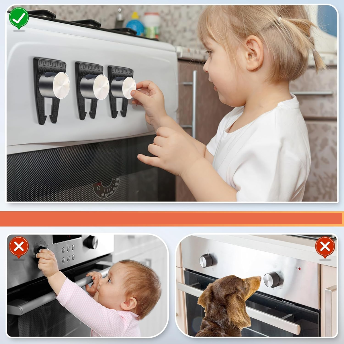 COSYCAYA protector para mandos de cocina y horno 1 unidad