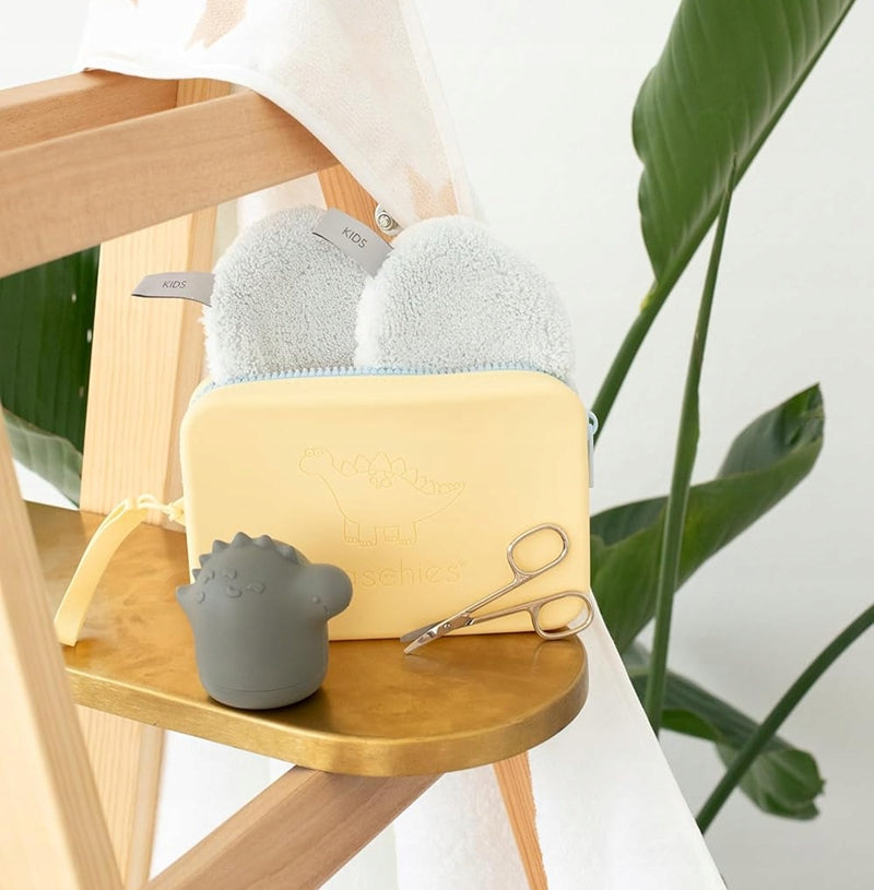 WASCHIES esponjas hipoalergénicas para lavar bebés + funda de silicona