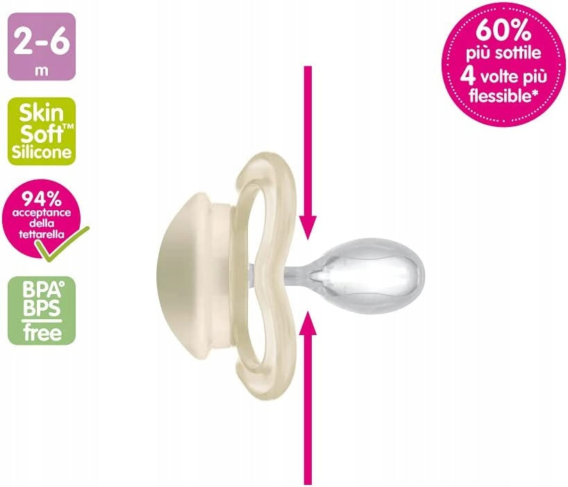 MAM SUPREME NIGHT chupete de silicona 2-6 meses para bebés