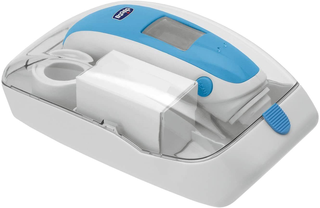 CHICCO Comfort Quick termómetro de oído sin contacto + 20 fundas y estuche