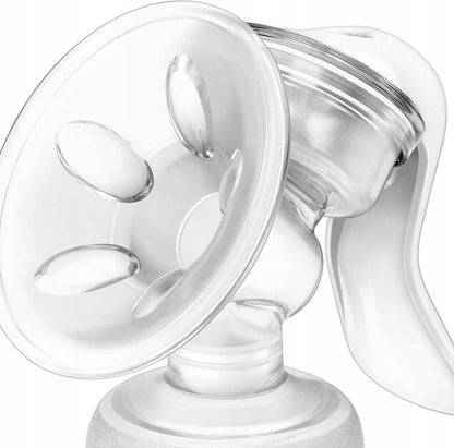 PHILIPS AVENT Natural SCF330/20 laktator ręczny z miękką nakładką masującą i butelką Natural 125 ml, biały