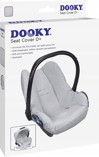 DOOKY SEAT COVER pokrowiec na fotelik gr0, szary pokrowiec do fotelika samochodowego 0+