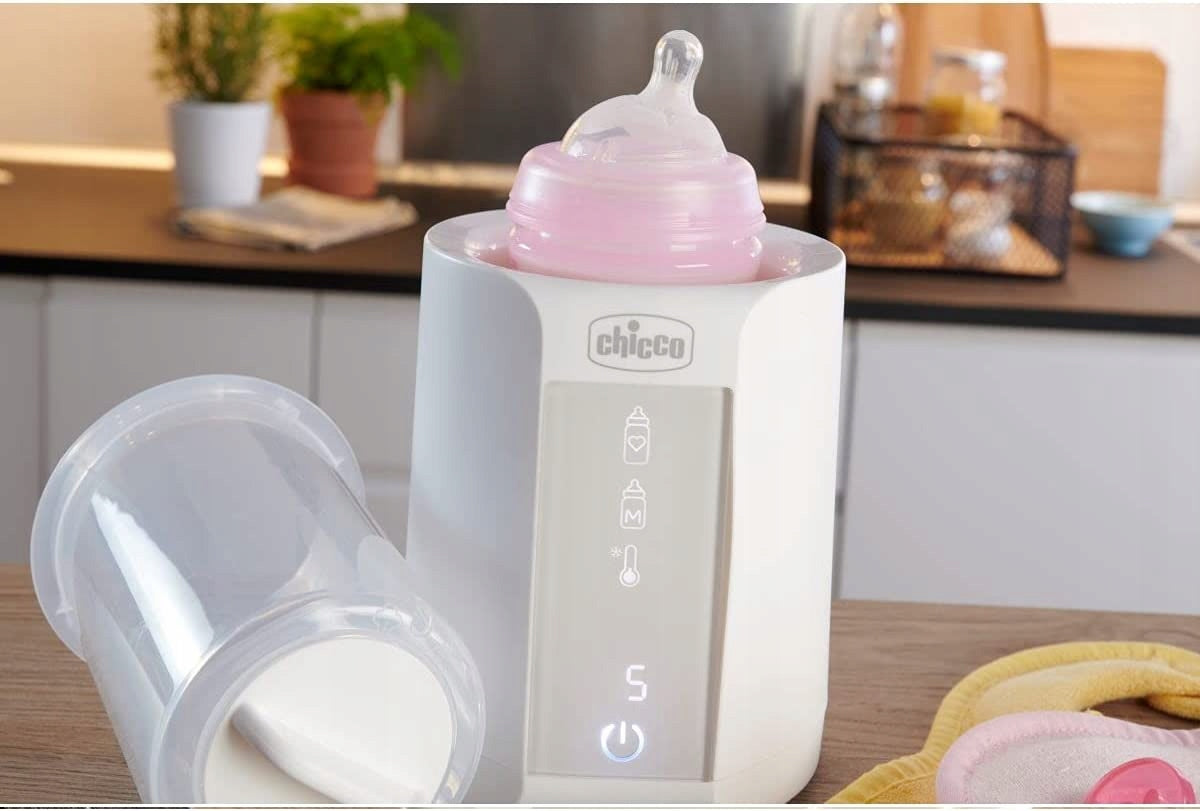 CHICCO podgrzewacz do butelek + sterylizator 2w1, cyfrowy biały podgrzewacz i sterylizator Chicco Home