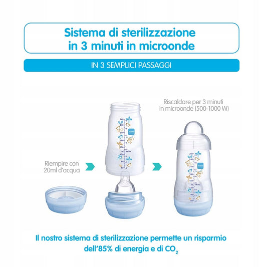 MAM Easy Start biberón anticólicos 260ml 2m+