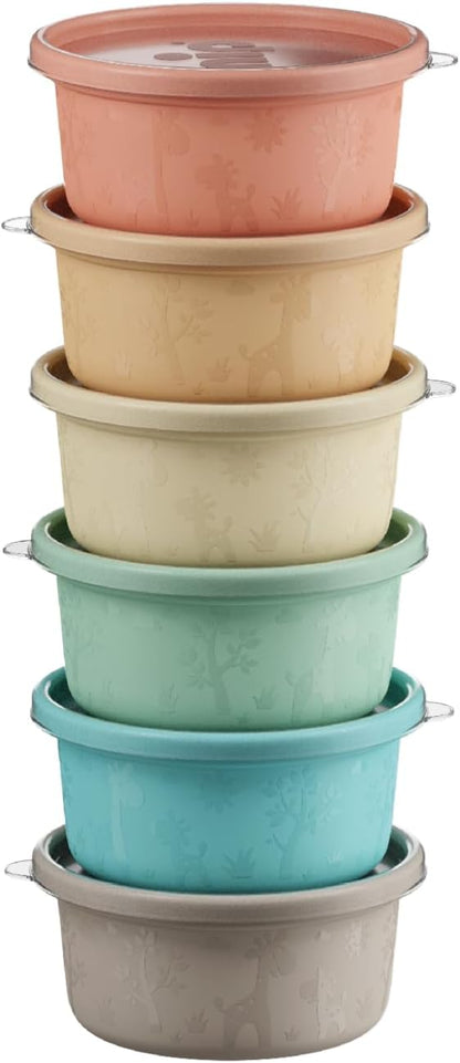 Snackbox recipiente con tapa 6 x 300 ml