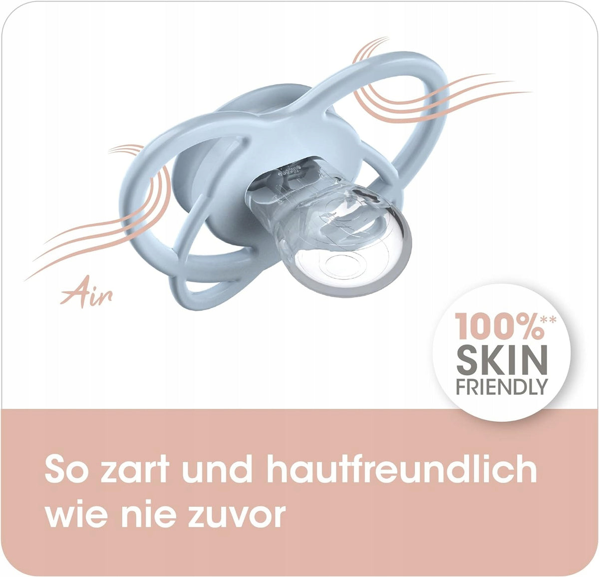 NIP My Butterfly smoczek uspokajający x2 5-18msc, silikonowy, 100% skin friendly, delikatny i przewiewny