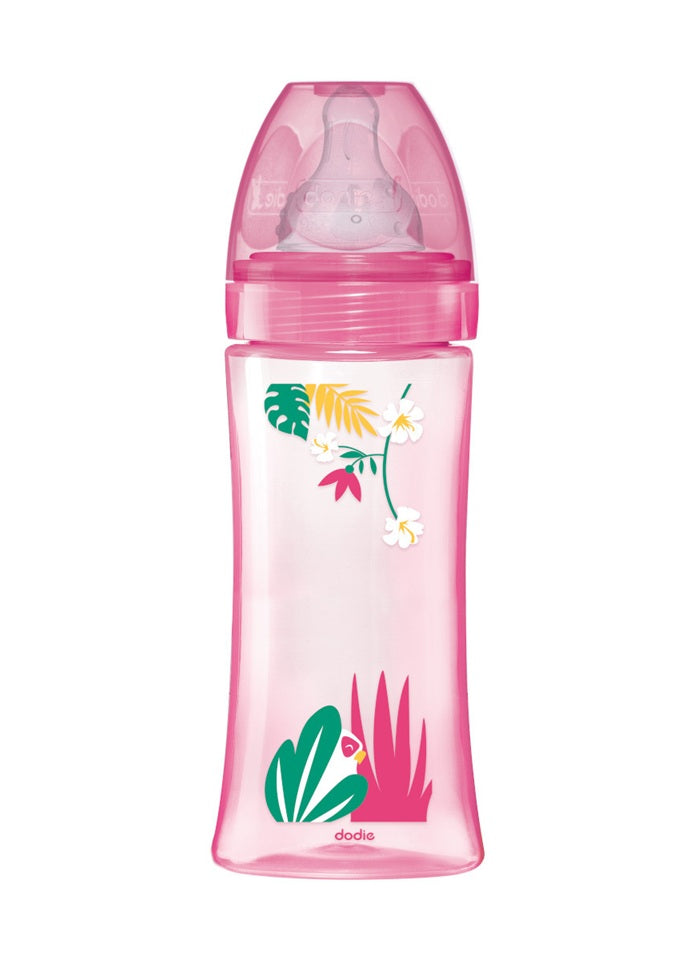 DODIE biberón 330 ml tetina 3 flujo rápido 6 m+