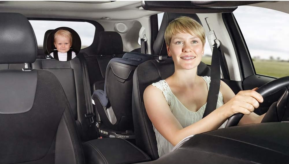 REER SafetyView lusterko do obserwacji dziecka 17 cm, podgląd dziecka na tylnym siedzeniu w samochodzie