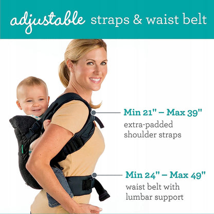 INFANTINO FLIP 4w1 nosidełko ergonomiczne 3,5 - 14,5 kg z regulowanymi paskami i pasem biodrowym