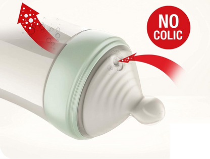NUK Nature Sense set de 3 biberones de vidrio + chupete calmante 0+