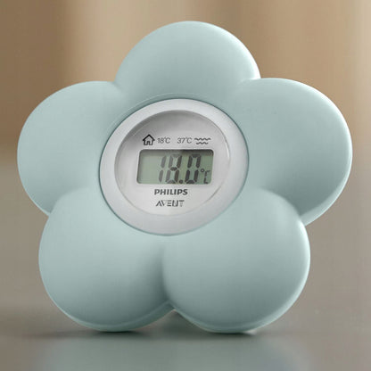 PHILIPS AVENT SCH480 termometr 2w1 woda otoczenie, miętowy cyfrowy termometr kąpielowy z wyświetlaczem
