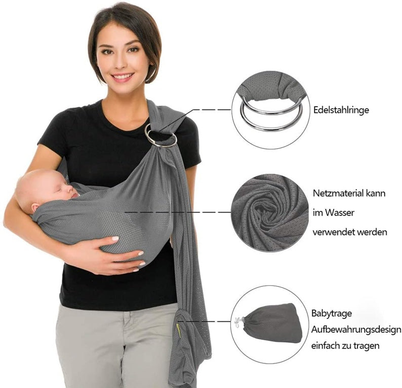 CUBY bandolera portabebés ergonómica ajustable para bebés