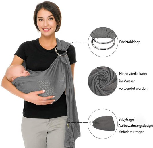 CUBY bandolera portabebés ergonómica ajustable para bebés