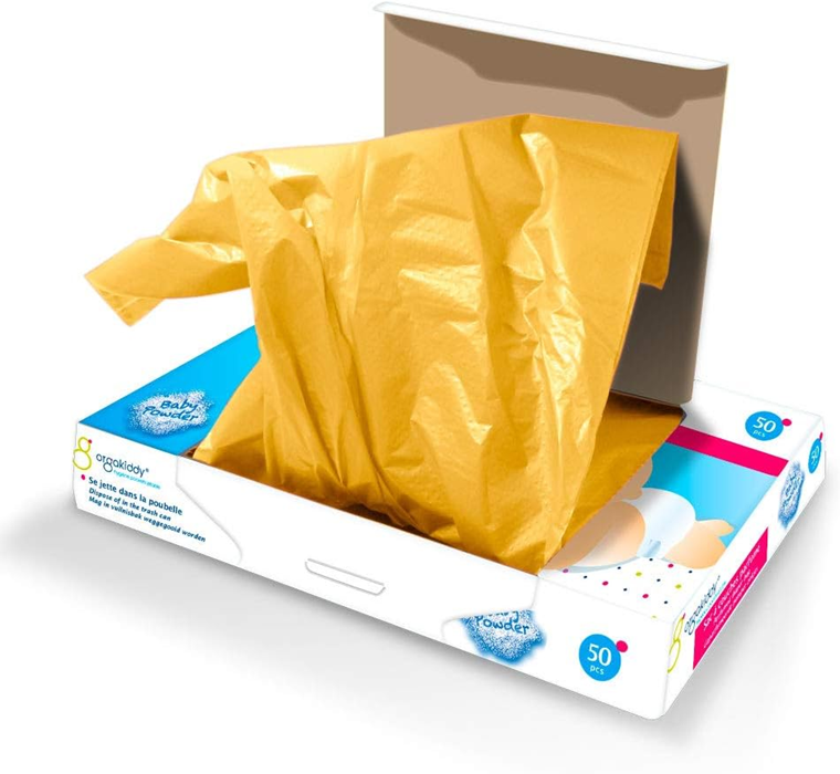 ORGAKIDDY bolsas sin olor para pañales y toallitas usadas 50 unidades