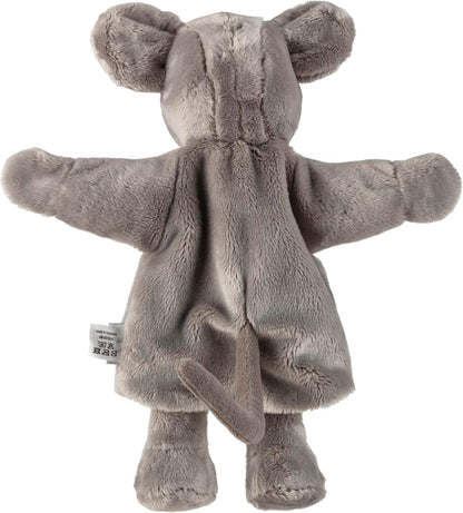 STERNTALER pluszowa pacynka do odgrywania ról MYSZ 30 cm, szara, miękka maskotka dla dzieci