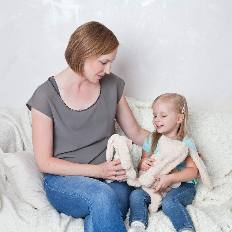 GRUNSPECHT bawełniany termofor z ziarnami rzepaku 34 cm MAMA do ciepłego okładu dla mamy i dziecka