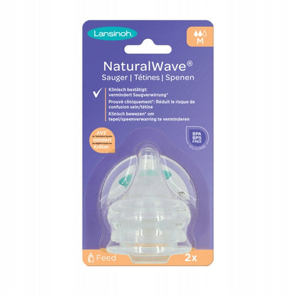 LANSINOH Tetinas NaturalWave para biberón 3m+