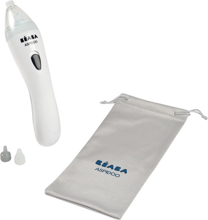 BEABA Aspidoo aspirador nasal eléctrico 18,5 cm + 2 boquillas y funda